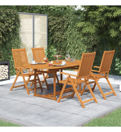 Salon de jardin 5 pcs Bois d'acacia massif