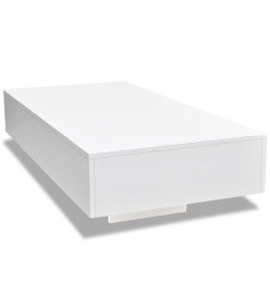 Table basse Haute brillance Blanc