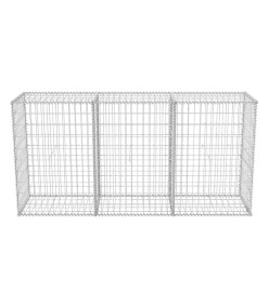 Panier de gabion Acier galvanisé 200x50x100 cm