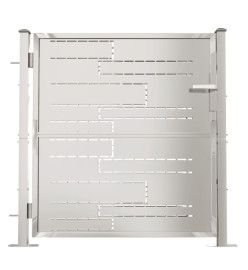 Portail de jardin 100x100 cm Acier inoxydable