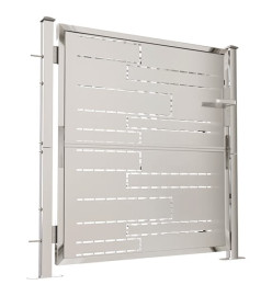 Portail de jardin 100x100 cm Acier inoxydable