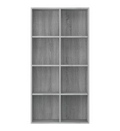 Bibliothèque/Buffet Sonoma gris 66x30x130 cm Bois d'ingénierie