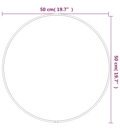 Miroir mural Doré Ø 50 cm Rond