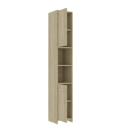 Armoire de salle de bain Chêne sonoma 30x30x183,5 cm Aggloméré