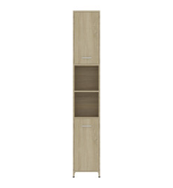 Armoire de salle de bain Chêne sonoma 30x30x183,5 cm Aggloméré