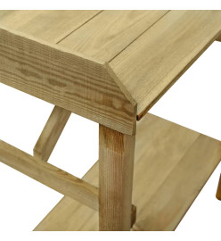 Table de jardinière Bois de pin imprégné 75x40x90 cm