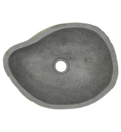 Lavabo en pierre de rivière Ovale 37-46 cm