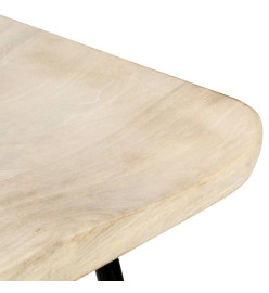 Tabourets de bar lot de 4 bois de manguier massif
