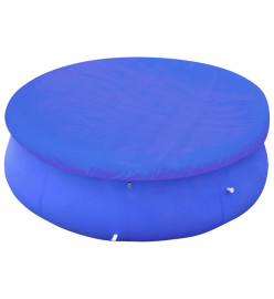 Couvertures de piscine 2 pcs PE Ronde 540 cm 90 g/m²