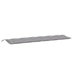 Coussin de banc de jardin gris 200x50x7 cm tissu oxford