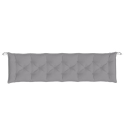 Coussin de banc de jardin gris 200x50x7 cm tissu oxford