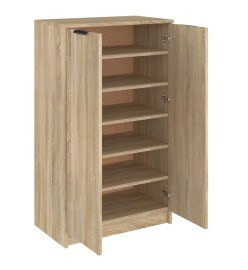 Armoire à chaussures Chêne sonoma 59x35x100cm Bois d'ingénierie