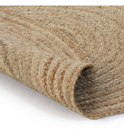 Tapis Jute tressé 120 cm rond