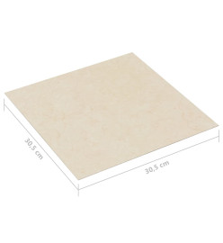 Planches de plancher autoadhésives 20 pcs PVC 1,86 m² Beige