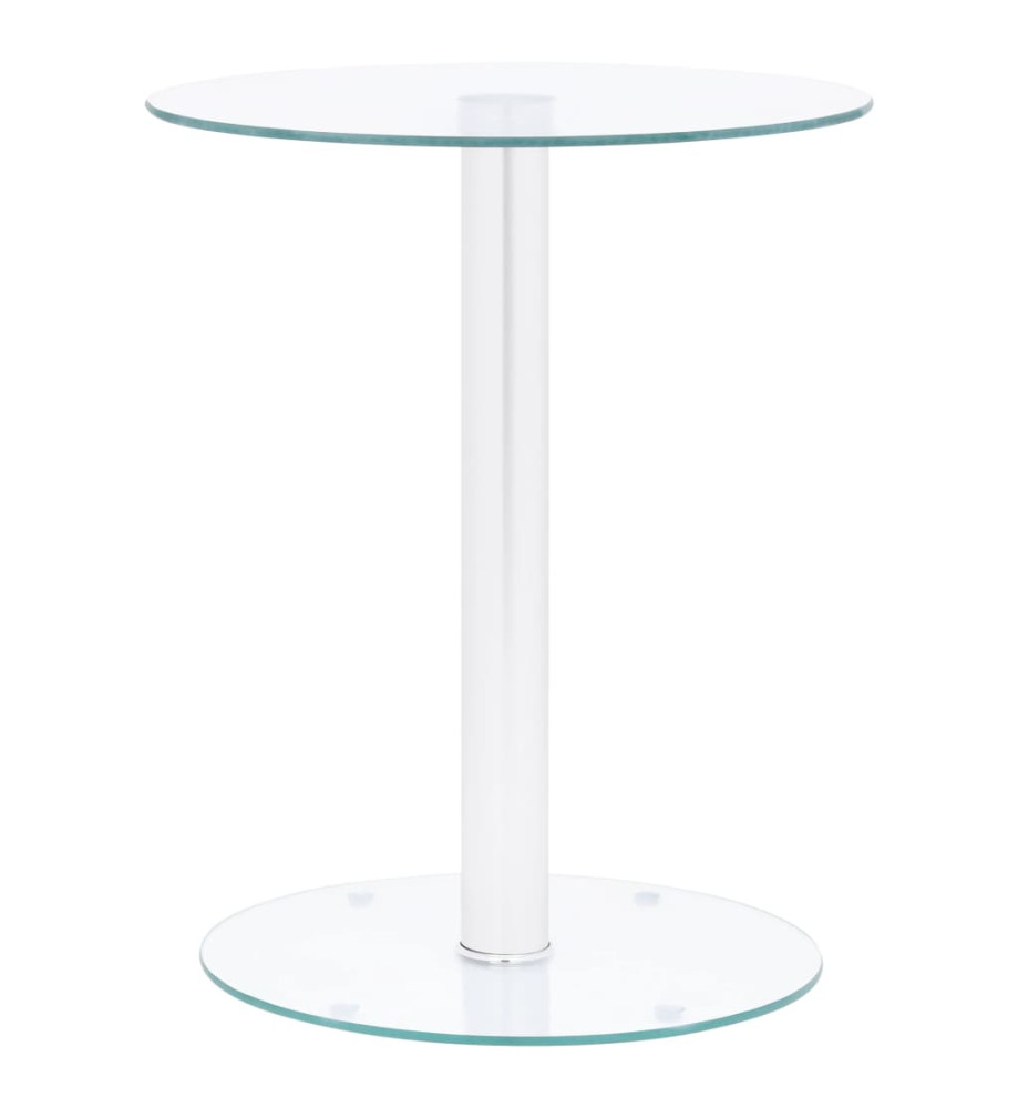 Table basse Transparent 40 cm Verre trempé