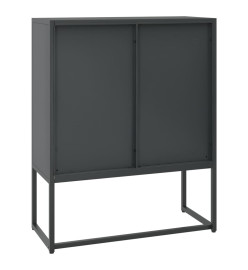 Buffet haut Anthracite 80x35x100 cm Acier