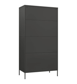 Garde-robe Anthracite 90x50x180 cm Acier