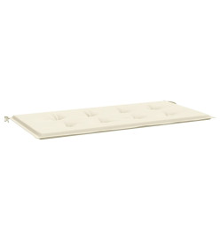 Coussin de banc de jardin crème 100x50x3 cm tissu oxford