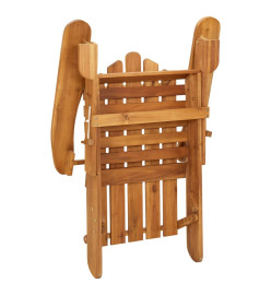 Ensemble de salon de jardin Adirondack 4 pcs bois acacia solide