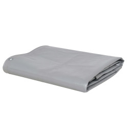 Bâche 650 g / m² 3x6 m Gris