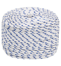 Corde de bateau Blanc 10 mm 100 m Polypropylène