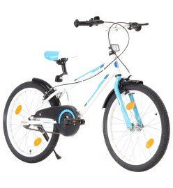 Vélo pour enfants 20 pouces Bleu et blanc