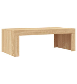 Table basse chêne sonoma 102x50x36 cm bois d'ingénierie