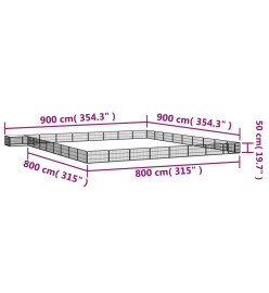 Parc pour chien 36panneaux Noir 100x50cm Acier enduit de poudre