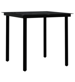 Ensemble de salle à manger de jardin avec coussins 3 pcs Gris