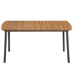 Ensemble de salle à manger de jardin 5 pcs Résine tressée Noir