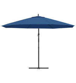 Parasol déporté avec mât en aluminium 350 cm Bleu