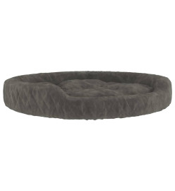 Lit pour chien Gris foncé 90x70x23 cm Peluche