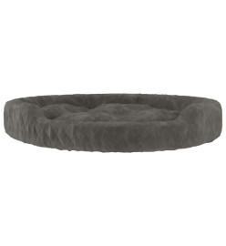 Lit pour chien Gris foncé 90x70x23 cm Peluche