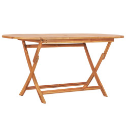 Table pliable de jardin 160x80x75 cm Bois de teck solide