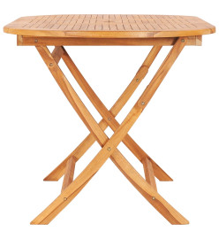 Table pliable de jardin 160x80x75 cm Bois de teck solide