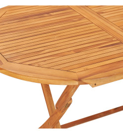 Table pliable de jardin 160x80x75 cm Bois de teck solide