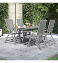 Ensemble de salle à manger de jardin 5 pcs Bois d'acacia solide