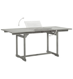 Ensemble de salle à manger de jardin 5 pcs Bois d'acacia solide
