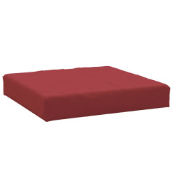 Coussins de palette 2 pcs rouge bordeaux tissu oxford