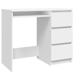 Bureau Blanc 90x45x76 cm Aggloméré