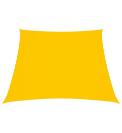 Voile de parasol Tissu Oxford trapèze 3/4x3 m Jaune