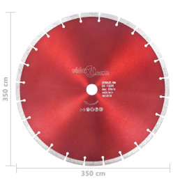 Disque de coupe diamanté Acier 350 mm