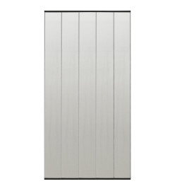 Moustiquaire de porte rideau en maille 5 pcs Noir 120x240 cm