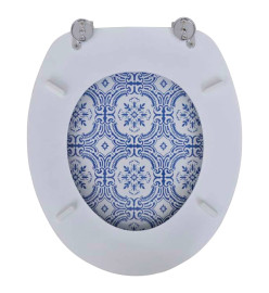 Abatant de WC avec couvercle design porcelaine