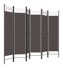 Cloison de séparation 6 panneaux Anthracite 240x180 cm