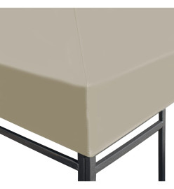 Couverture de toit de belvédère 310 g / m² 3x3 m Beige