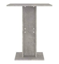 Table de bistro Gris béton 60x60x75 cm Aggloméré