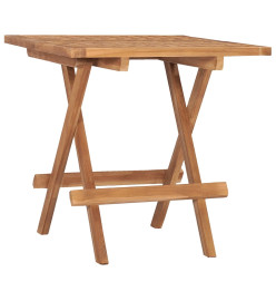 Table pliable de jardin 50x50x50 cm Bois de teck solide