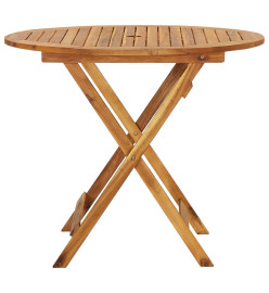 Mobilier à dîner d'extérieur pliable 5 pcs Bois d'acacia solide