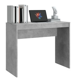 Bureau Gris béton 90x40x72 cm Bois d'ingénierie